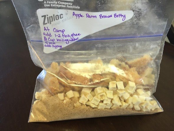 backpacking dessert