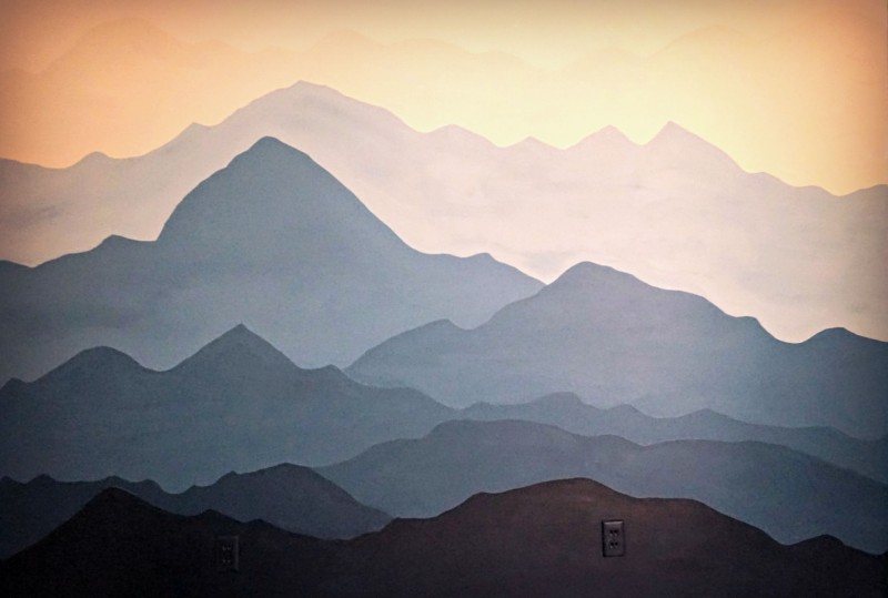 mountain mural