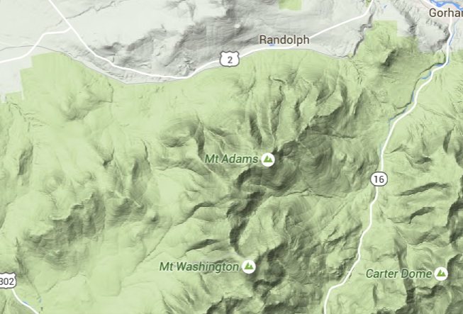 mt adams map