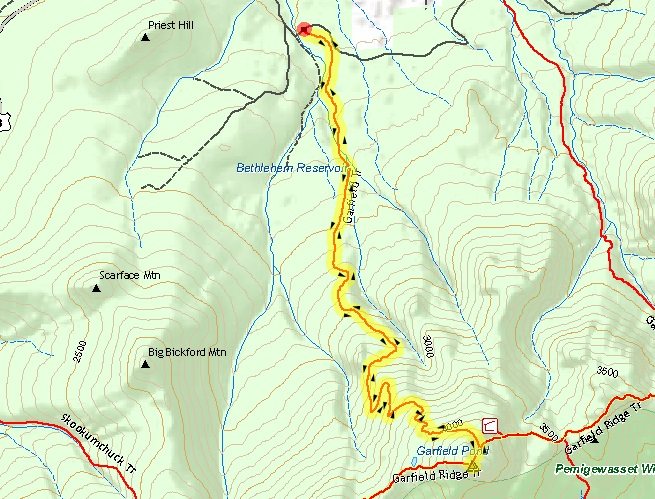 mt garfield map