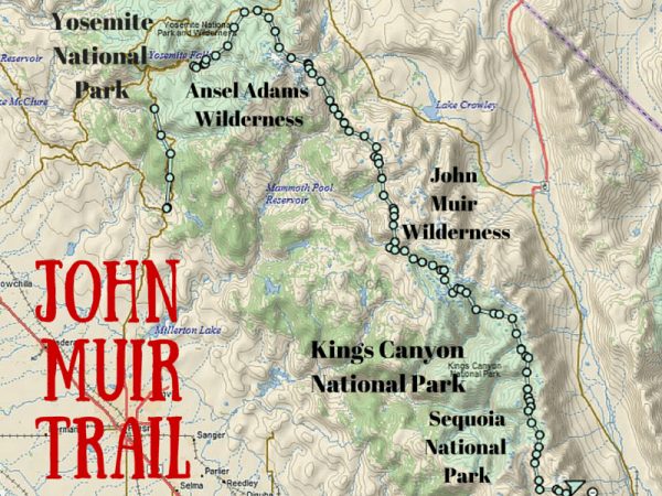 John Muir Trail Map
