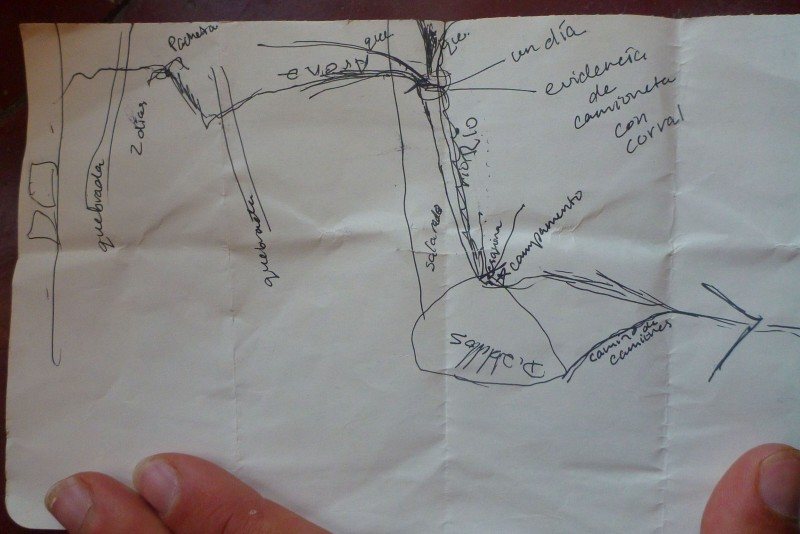 south america hiking map